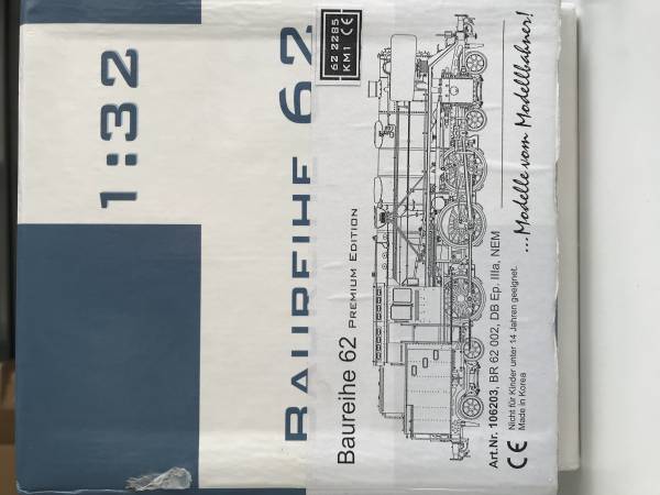KM1 Spur 1 106203 BR 62 002 Dampflok ESU Digital Decoder Neuzustand Originalverpackung BR62
