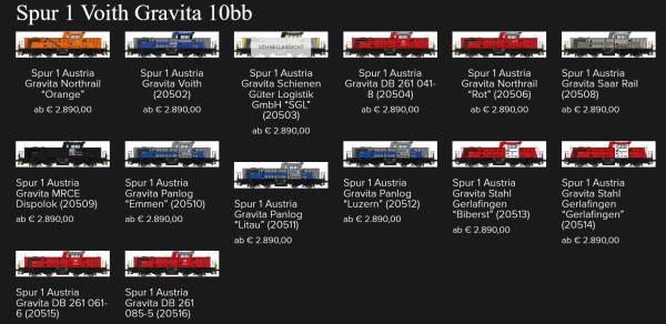 Spur 1 AT Diesellok Gravita digital Sound Messingmodell für Märklin Kiss KM1 neu Lok